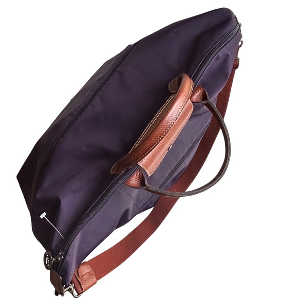 Longchamp Le Pliage Expandable Travel Nylon Crossbody Unisex Weekender Bag - Picture 8 of 12